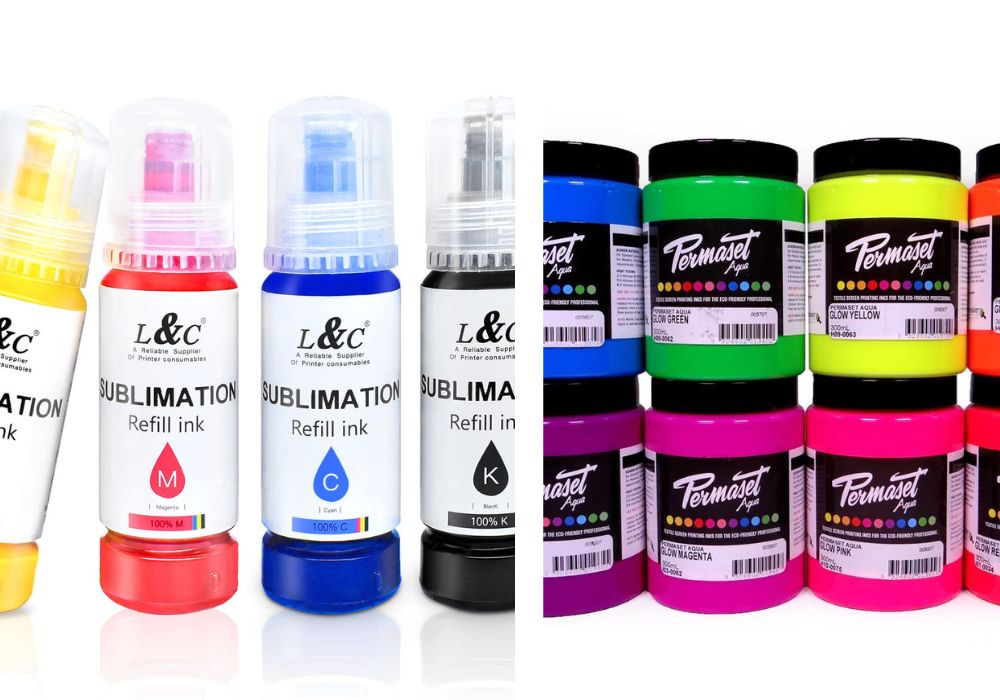 Sublimation vs Screen Printing - ink types